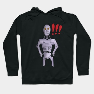 Vintage Funny Mr Robot Cartoon Design Hoodie